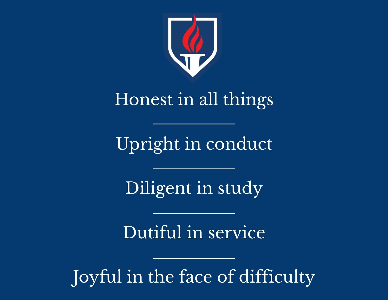 Columbus Classical Academy students recite the Honor Code daily