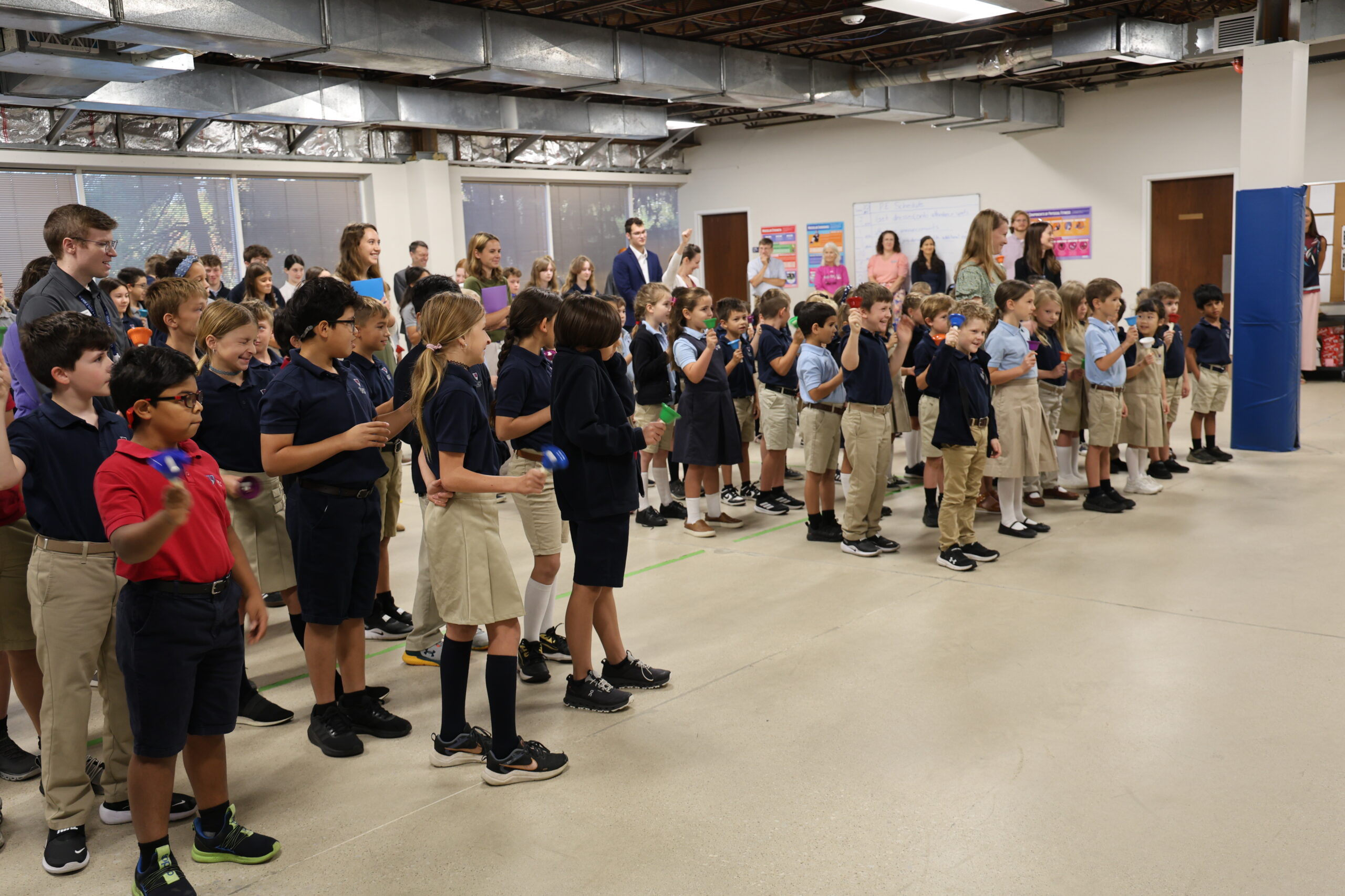 Students celebrating Constitution Day by learning about U.S. history.