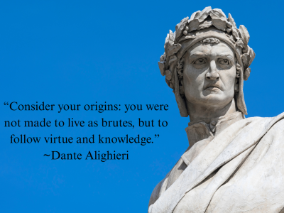 Student learning in a classical classroom, symbolizing the pursuit of virtue and knowledge over personal preference.